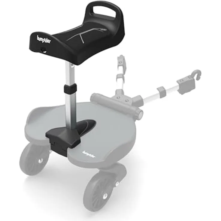 Bumprider Seat+ Buggy Board, abnehmbarer Sitz für 100% aller Kinderwagen, Schwarz, 700 g