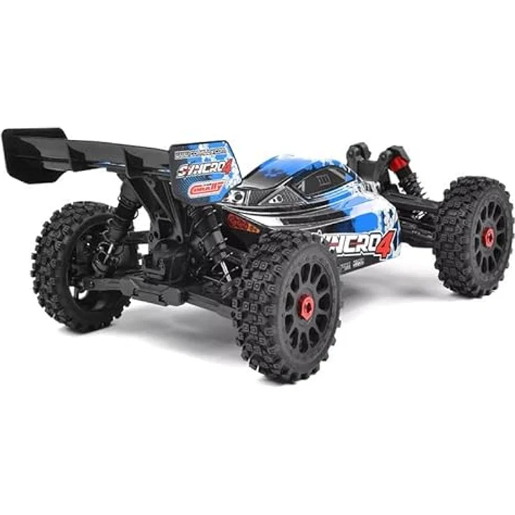 Corally RC Auto Syncro-4 RTR Blau 4WD 1:8 Buggy 3-4S Brushless Power - Ferngesteuertes Auto mit leistungsstarkem Brushless-Motor (3-4S) in Blau – Bild 4