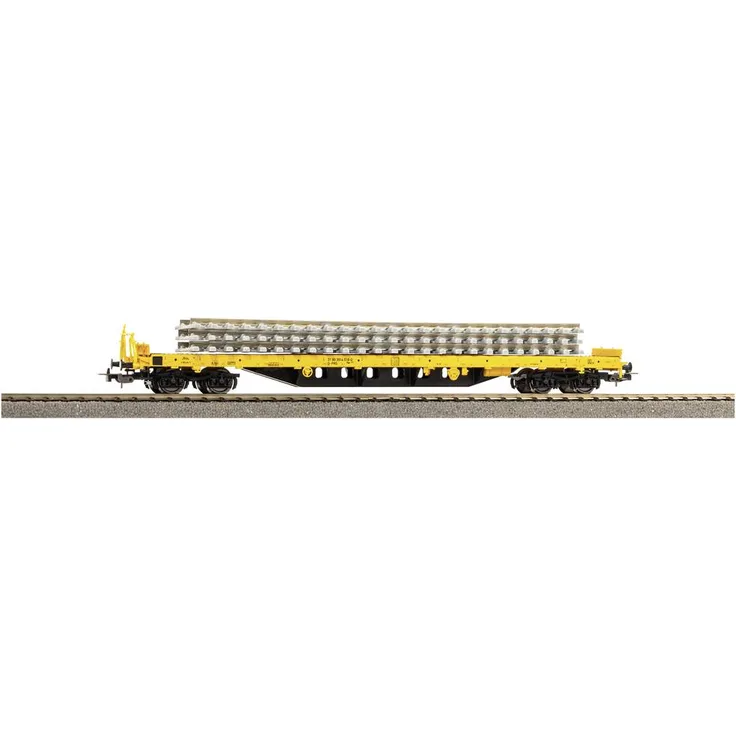 Piko H0 24501 H0 Flachwagen Rs Bauzug, gelbe Bauzug-Lackierung, Epoche VI