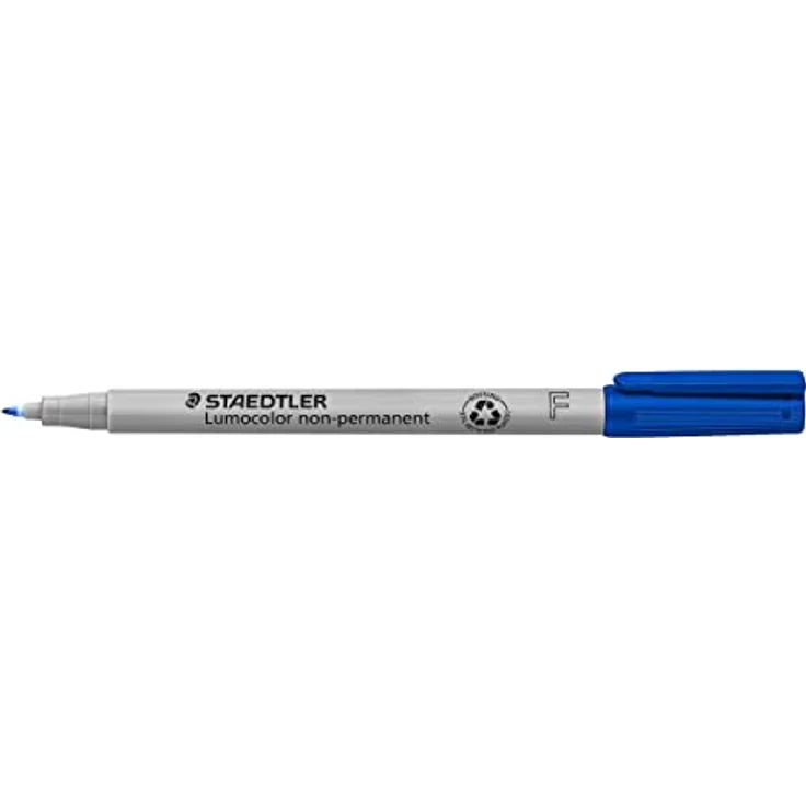 STAEDTLER Lumocolor Folienstifte, blau 0,6 mm non-permanent, 10er Pack mit lichtbeständiger und geruchsarmer Tinte, Airplane safe – Bild 2