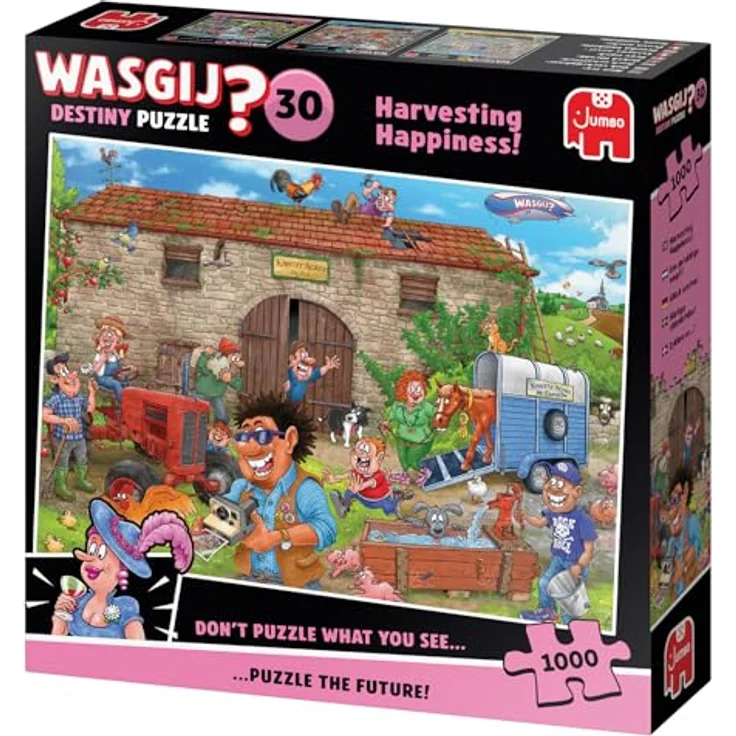 Wasgij Destiny 30, Glück Ernte!, 1000 Teile Puzzle für Erwachsene, umweltfreundlich, 68 x 49 cm – Bild 3
