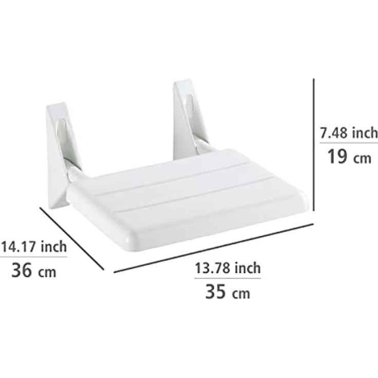 WENKO Badewannensitz Secura, belastbar bis 120 kg, weiß – Bild 4