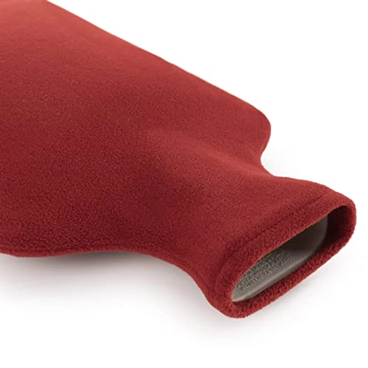 Blumtal Wärmflasche mit Bezug aus Polar Fleece, 1,5 L Bettflasche zur Schmerzlinderung, für Kinder und Erwachsene, waschbar, drei modische Farben verfügbar – Bild 5