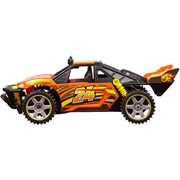 Nikko 10041 Race Buggies Hyper Blaze, ferngesteuertes RC Auto, Offroad Fahrzeug bis 7,5 km/h, Multidirektionale Fernbedienung 2,4 Ghz, für Kinder ab 6 Jahre & Erwachsene, Buggy ca. 23 cm, Orange – Bild 4