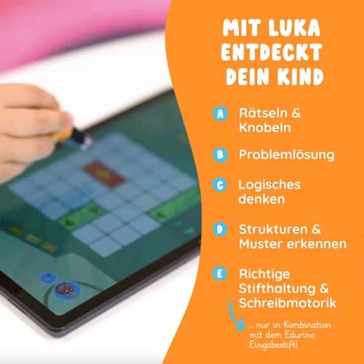 Edurino Starterset Luka Logisches Denken & Coding ab 4 Jahren inkl. App I Innovatives & digitales Lernspiel I Spielerisch Strukturen & Muster erkennen I Rätseln & Knobeln | Logisch Denken – Bild 4