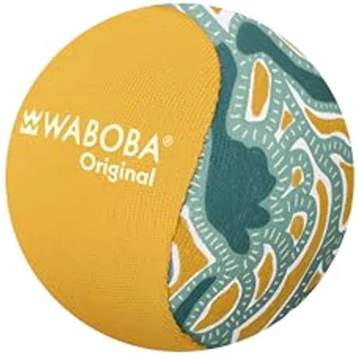 Waboba Wasser-Sprung-Ball, Original Skip-Ball für Ozean, See & Pool, robuster Gelkern, teal pebbles