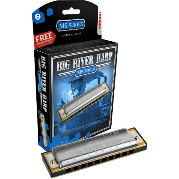Hohner 590BXC Modular System Big River Harp Diatonische Mundharmonika (C-Dur)