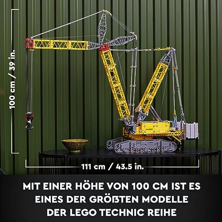 LEGO 42146 Technic Liebherr LR 13000 Raupenkran Set, Baue das ultimative ferngesteuerte Baufahrzeug-Modell mit Control+ App, mit Windensystem und Wippausleger, großer Modellbausatz für Erwachsene – Bild 5