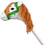 Pippi Langstrumpf 44.3728,00 - Hobby Steckenpferd, Plüsch mit heller Mähne aus Wolle, Länge 82 cm - Pippi Marke