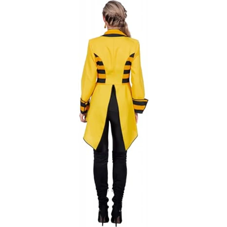 PARTY DISCOUNT WILBERS & WILBERS 4910 Bienenkönigin Frack für Damen, gelb-schwarz, elegantes Kostüm aus Premium-Stoff mit edlen Details, Größe 38 – Bild 3