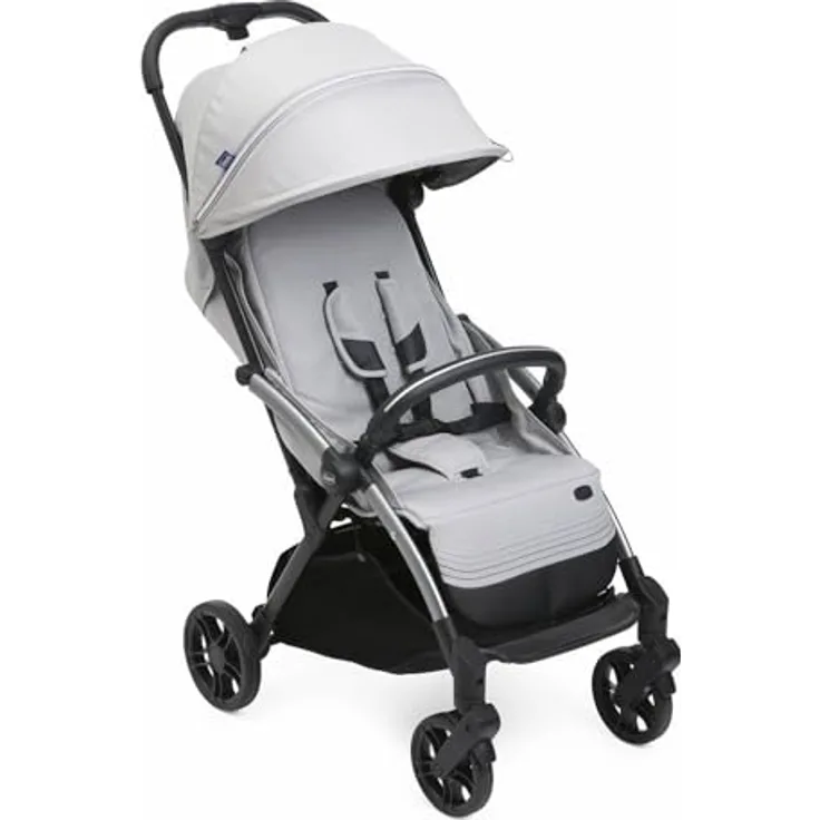 Chicco Goody XPlus Kinderwagen, Selbstfaltend mit High-End Wheels, Perlgrau