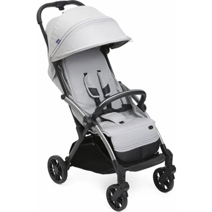 Chicco Goody XPlus Kinderwagen, Selbstfaltend mit High-End Wheels, Perlgrau – Bild 1