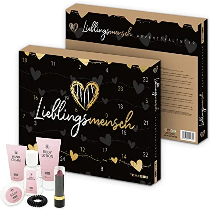 itenga Adventskalender Lieblingsmensch, Motiv: Lieblingsmensch, 24 Überraschungen - jeden Tag eine neue, zum Aufhängen – Bild 2