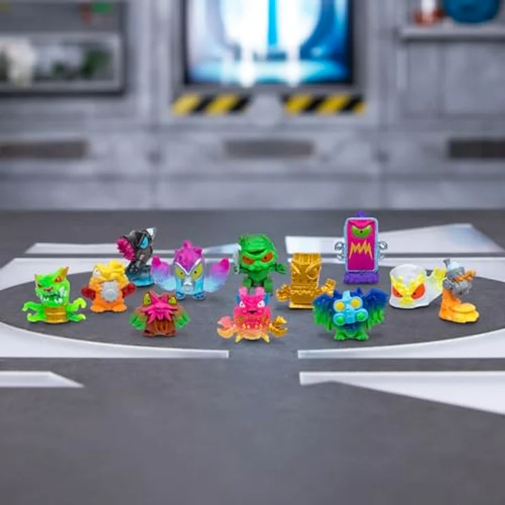 MrBeast Lab Swarms Atomic-Serie, Mega-Labor-Packung mit 2/12 Mini-Monster-Sammelfiguren (2,5 cm), Experiment zum Entdecken und Entfesseln – Bild 3