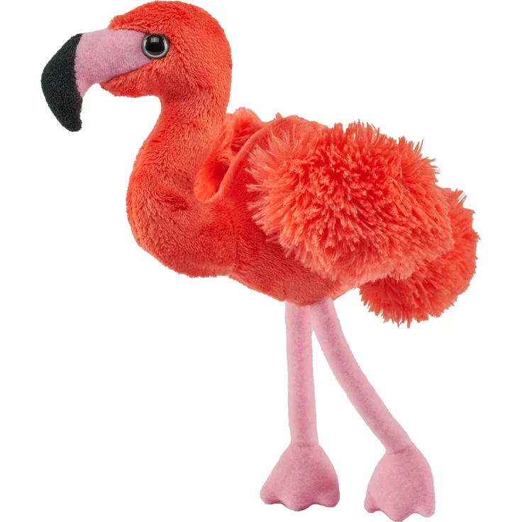 Wild Republic Pocketkins Eco Flamingo, Kuscheltier aus umweltschonendem Material, extrem weich und liebevoll gestaltet