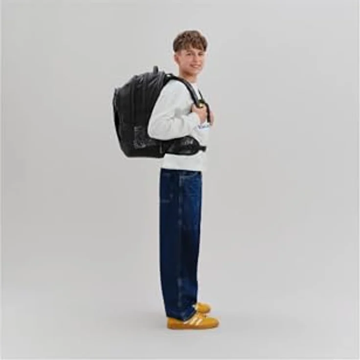 Satch match plus Schulrucksack, ergonomisch und erweiterbar auf 35 Liter, mit Fronttasche Street Ink - Grau – Bild 5