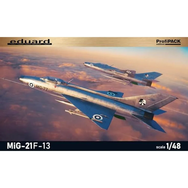 Eduard ProfiPACK MiG-21F-13, Militärflugzeug-Modellbausatz aus Kunststoff im Maßstab 1:48 mit Abziehbildern für 6 Varianten und vorlackierten PE-Teilen – Bild 2