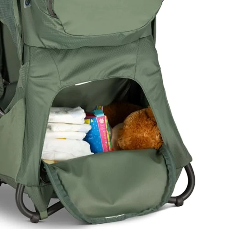 Osprey Poco Child Carrier, Babytrage für Outdoor-Aktivitäten, 24 Liter Stauraum, grün – Bild 5