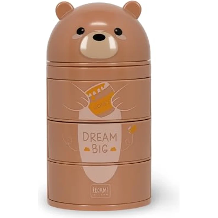 Legami Aww-rganiser Teddy-Bär, Schreibtisch-Organizer mit Schiebedeckel und 3 Schubladen, 16 x 8,2 cm, aus PS – Bild 1