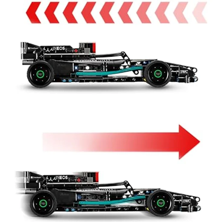 LEGO Technic Mercedes-AMG F1 W14 E Performance Race Car, Spielzeug für Kinder ab 7 Jahren, Pull-Back Modell Fahrzeug Set, Geburtstag Geschenkidee 42165 – Bild 4