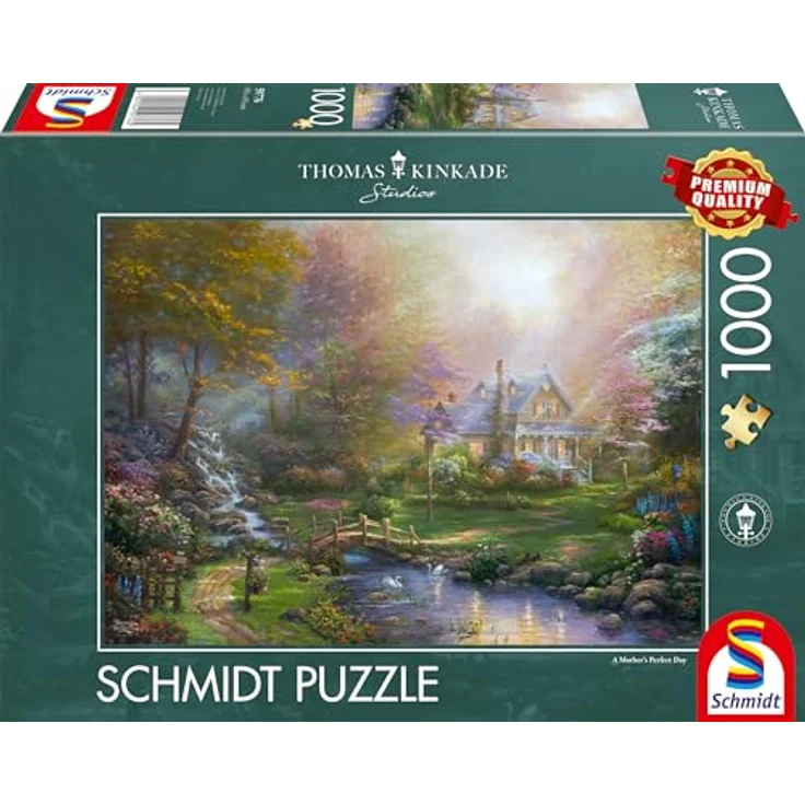 Schmidt Spiele 59776 Thomas Kinkade, A Mother's Perfect Day, 1000 Teile Puzzle – Bild 1