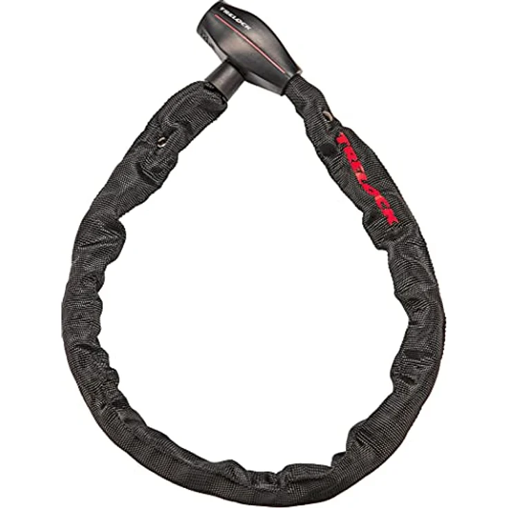 Trelock Kettenschloss-2232513908 schwarz 85cm/ Ø 7mm – Bild 1