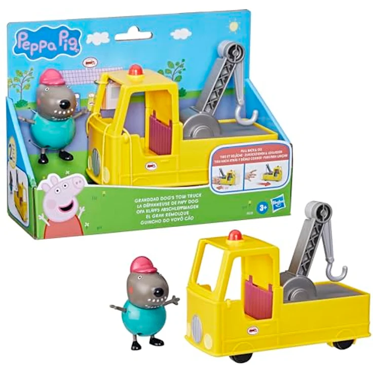 Hasbro Peppa Pig Opa Kläffs Abschleppwagen, Spielzeug-LKW mit Fahrerfigur und beweglichem Abschlepphaken, geeignet für Kinder ab 3 Jahren – Bild 13