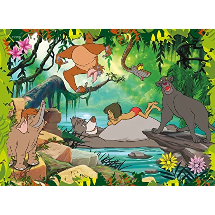 Liscianigiochi 91737 Disney Puzzle Maxifloor, 4 x 48 Teile, für Kinder ab 4 Jahren, Cartoon-Szenen, 35 x 25 cm – Bild 2