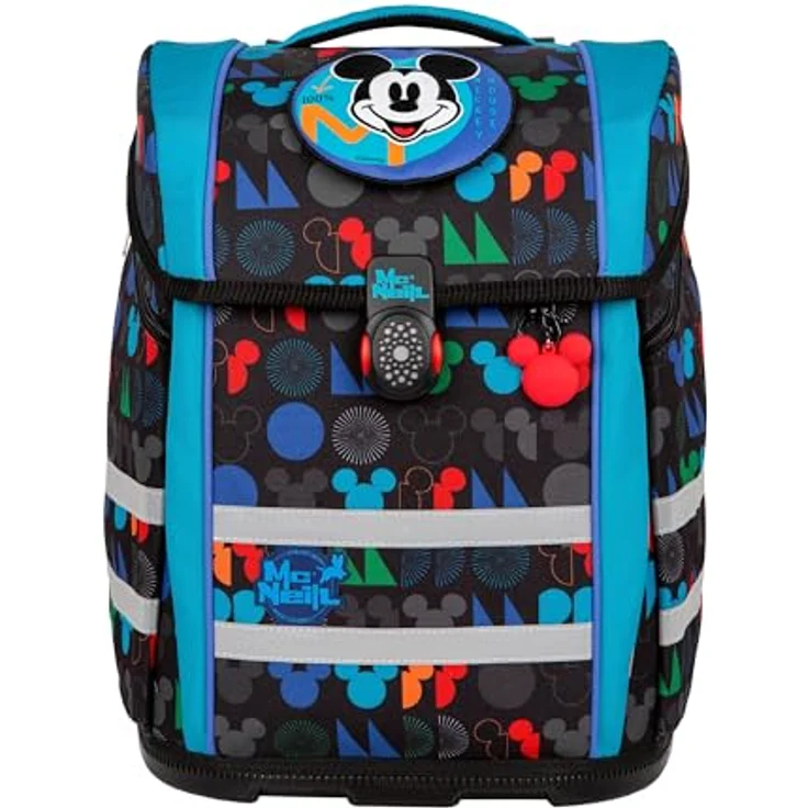 McNeill Schulranzen Perfecto (5-tlg), Polyester, atmungsaktive Rückenpolsterung, höhenverstellbare Gurte, 22 l Volumen – Bild 3