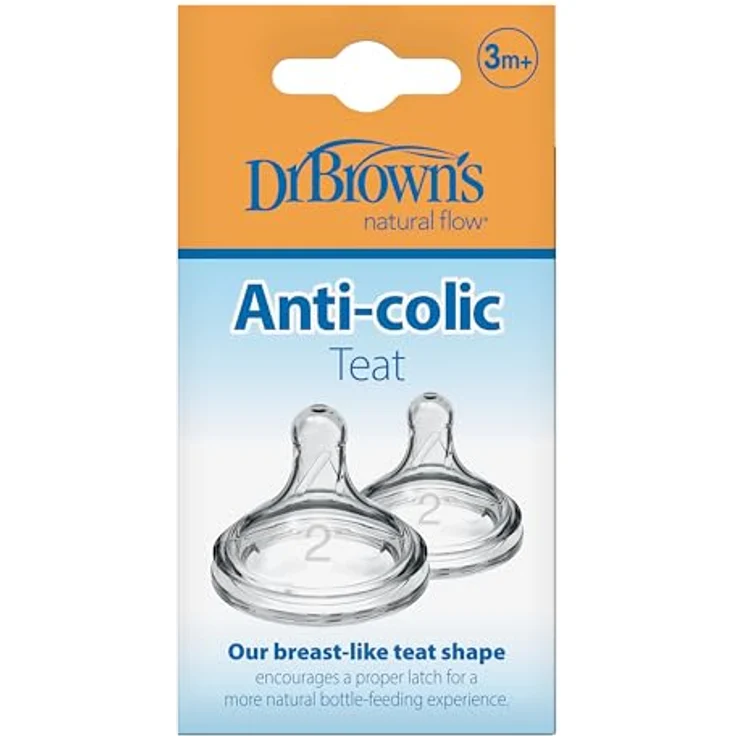 Dr. Brown's Options+ Babyflaschen Sauger - Level 2 (2er Pack), transparent, 200 g DRBPLUS-WN2201 – Bild 6