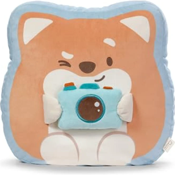 NICI mymochi Kuscheltier Hamster Shai, Plüschtier mit Tasse, 35x33x12cm, grau, ideales Deko-Accessoire und Geschenk für Kinder & Erwachsene – Bild 1