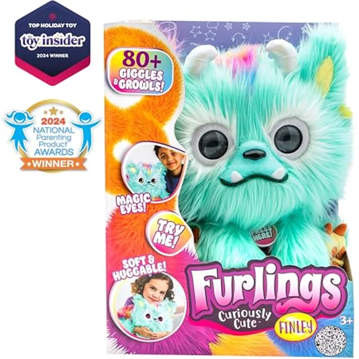 Furlings Finley | Interaktiver Kuscheltier Plüsch-Drache mit mehr als 80 realistischen Reaktionen | Spielzeug ab 3 Jahre, Geburtstags – Bild 2