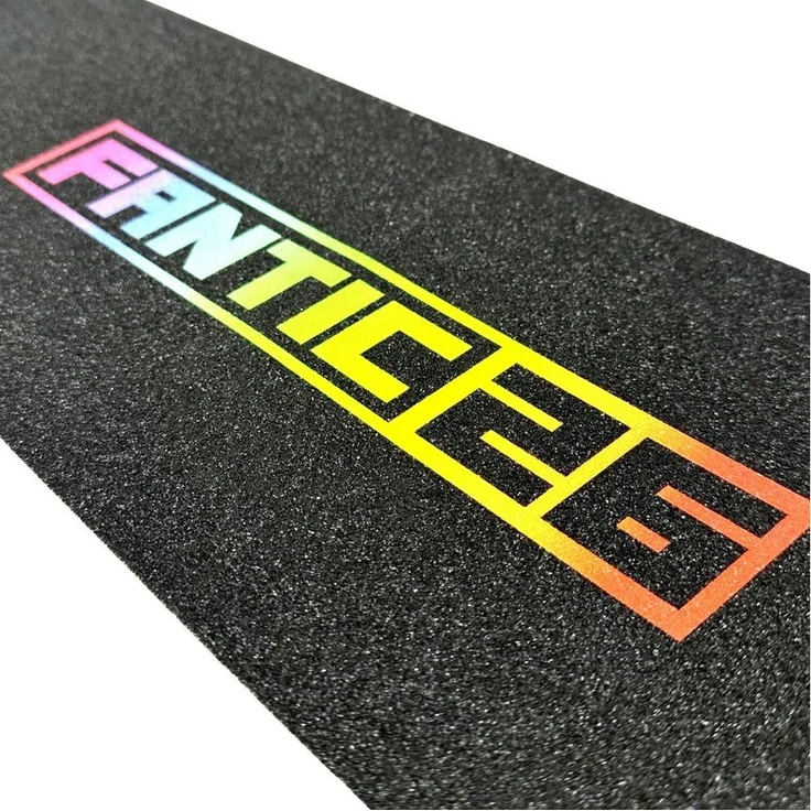 Fantic26 Stuntscooter Fantic26 Stunt-Scooter Griptape 58,5cm x 15,5cm Schwarz/Rainbow, reißfestes/wasserfestes PVC Material – Bild 1