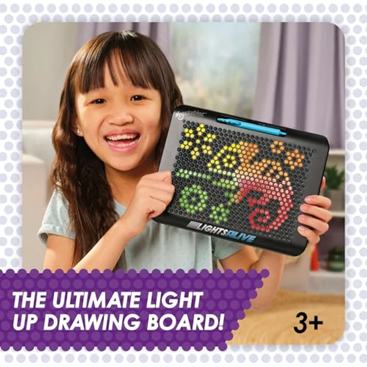 Tomy Megasketcher - Lights Alive, interaktive Maltafel mit 8 leuchtenden Farben und 4 Animationseffekten, geeignet für Kinder ab 3 Jahren – Bild 3