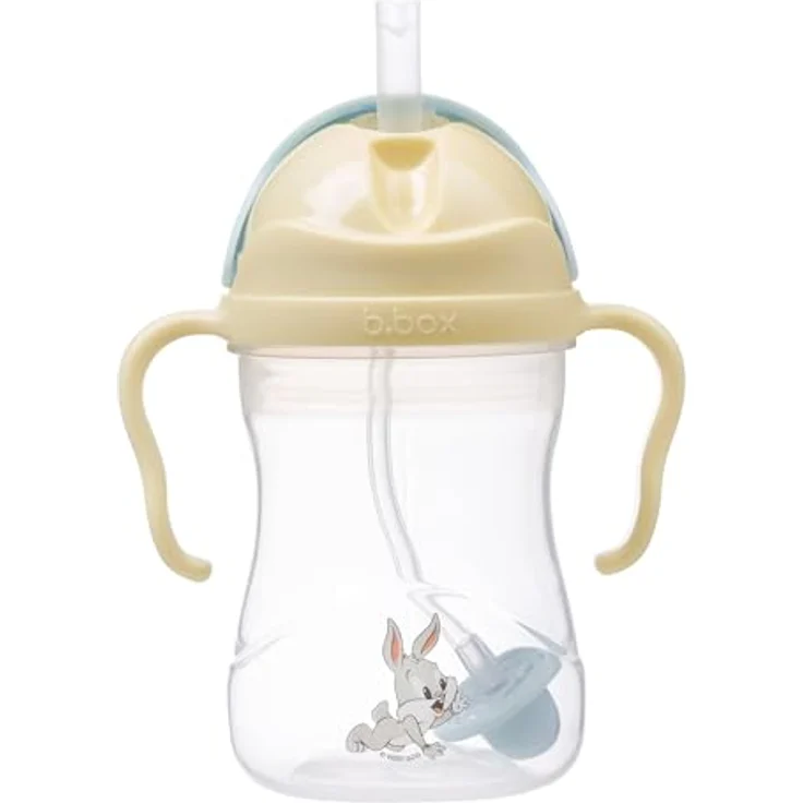 b.box Looney Tunes Trinklernbecher, Flip-Top, Auslaufsicherer schwerer Strohhalm, Griff, BPA-frei, Spülmaschinenfest, 240 ml, ab 6 Monaten – Bild 4