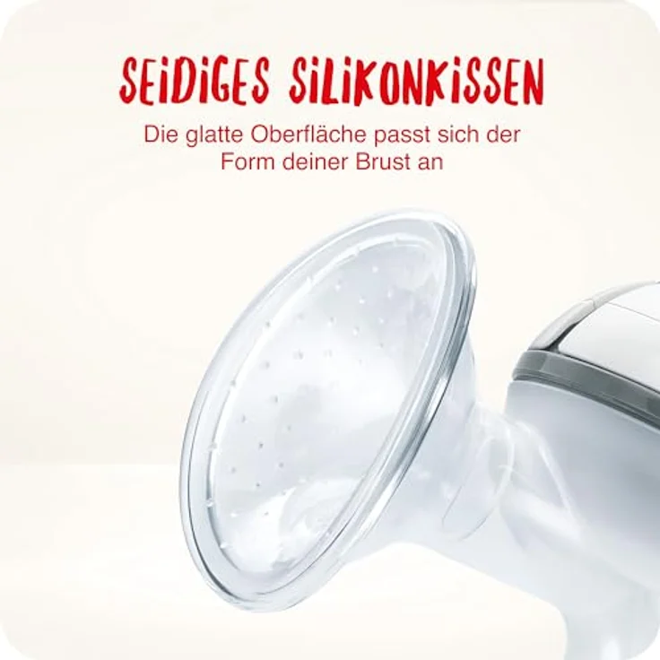 NUK Handmilchpumpe | Ergonomischer Pumphebel | Weiches Silikonkissen | Inklusive Perfect Match Babyflasche | 150 ml – Bild 3