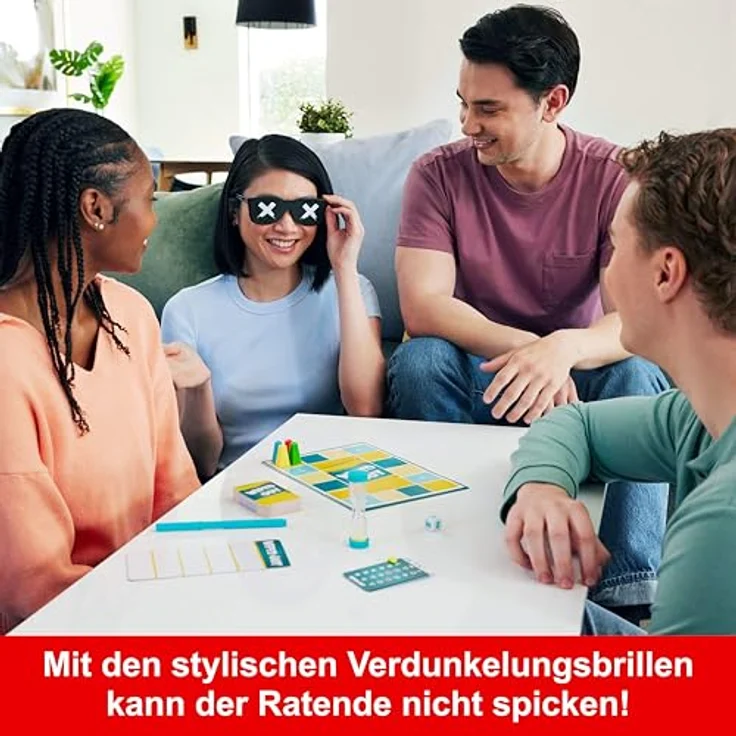 Mattel Wiped Out Partyspiel, Ratespiel mit 30 Sekunden Zeitlimit und interaktiven Hinweismöglichkeiten – Bild 4