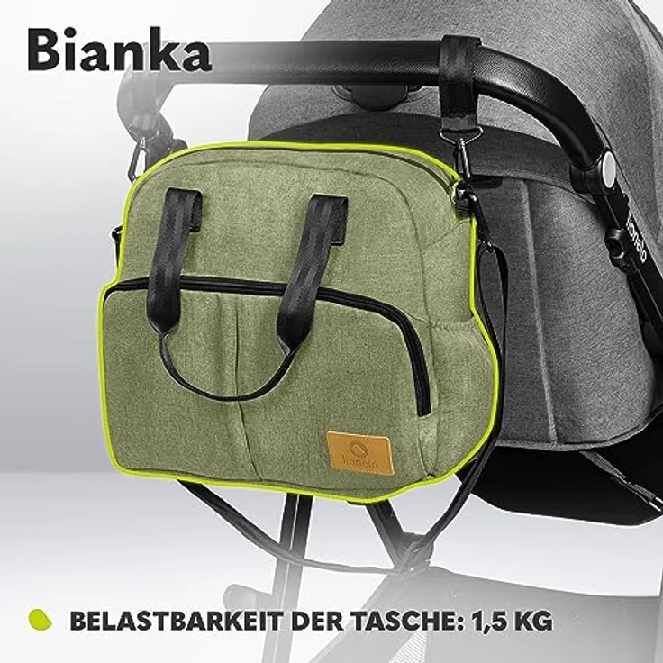 Lionelo Bianka, Kinderwagen mit verstellbarem Sitz und großem Einkaufskorb, schwarz – Bild 8