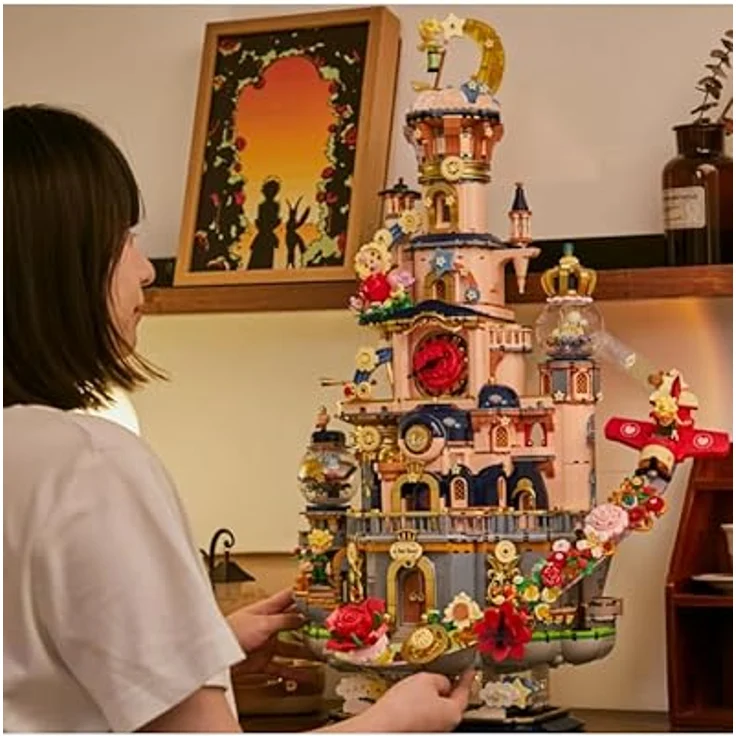 Pantasy Starry Castle, Klemmbausteine-Set mit Minifigur und Themen aus der Geschichte des kleinen Prinzen – Bild 3