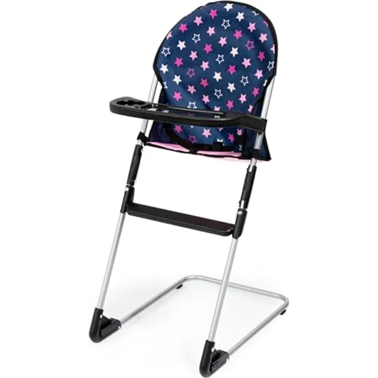 Bayer Design 17016AD Puppenwagen Xeo, Verstellbarer Griff, Schwenkschieber, Jogger, Hochstuhl, Spielbogen, blau – Bild 3