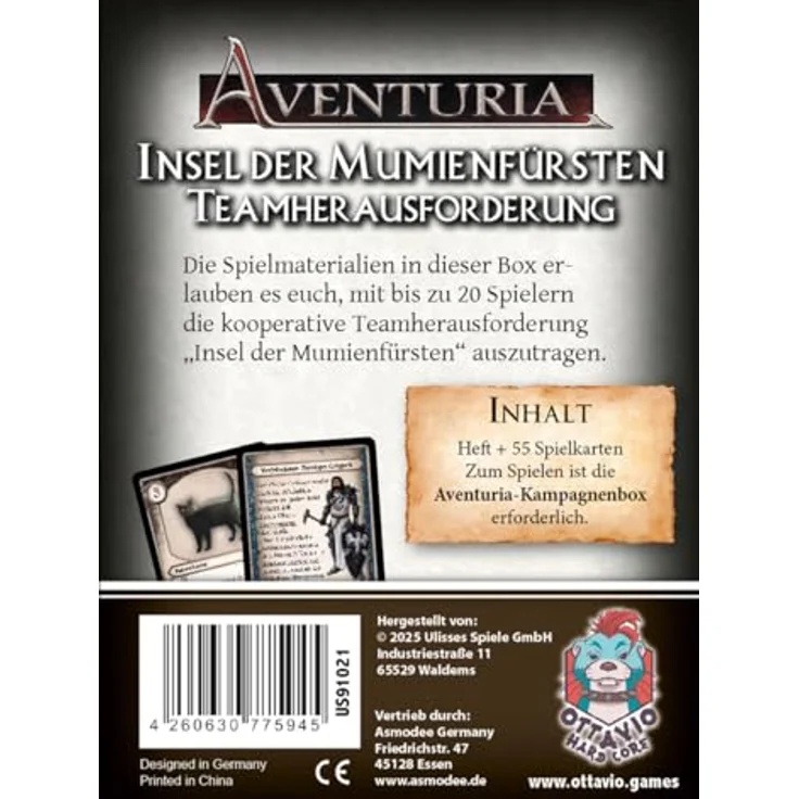 Ottavio Aventuria Teamherausforderung Insel der Mumienfürsten, kooperatives Brettspiel für bis zu 20 Spieler, dynamisches Gruppenabenteuer – Bild 4