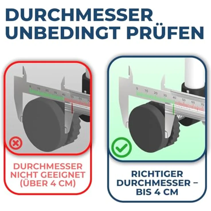 Wandschutz Pads für Treppengitter und Türgitter - Original Hoffenbach Germany - Färbt nicht ab - Kein Bohren notwendig - Für Baby, Kind, Hund 4 Stück (Eckig) – Bild 3