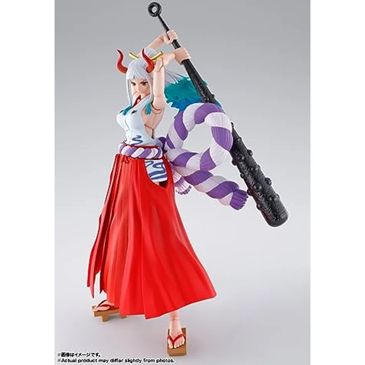 TAMASHII Nations One Piece Yamato, S.H.Figuarts Actionfigur mit hoher Beweglichkeit, ca. 18,5 cm, inklusive 10 Händen und optionalen Gesichtsteilen – Bild 3