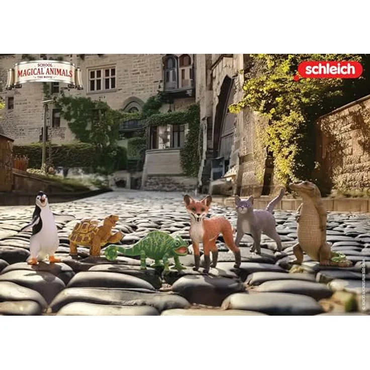 Schleich Rick das Krokodil, Figur aus Die Schule der magischen Tiere, ca. 7,6 x 5,8 x 8,2 cm, grün – Bild 6