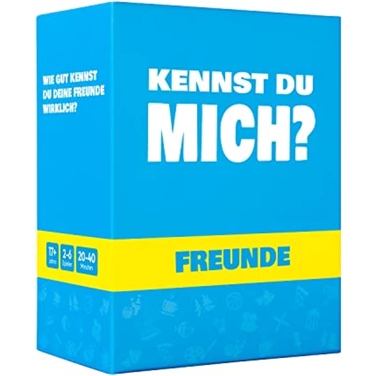 The World Game Kennst Du Wirklich Deine Freunde & Familie?, Lustiges Kartenspiel für Erwachsene & Jugendliche mit 150 Fragekarten und abwischbaren Stiften, Deutsch – Bild 1