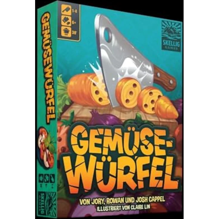 Skellig Games Gemüsewürfel, Brettspiel für die ganze Familie, vielseitige Würfelspiele – Bild 2