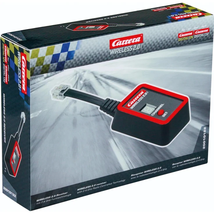 Carrera Wireless 2.0 Empfänger, kabelloser Rennbahn-Zubehör für DIGITAL 124 und DIGITAL 132 mit präziser Steuerung und stabiler Verbindung
