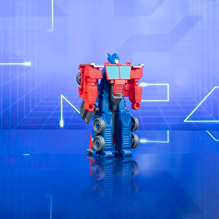 Hasbro Transformers EarthSpark Optimus Prime 1-Step Flip Changer, verwandelbare Actionfigur in einen Truck, 10 cm, mehrfarbig – Bild 5