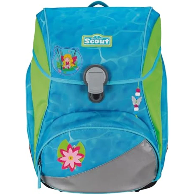 Scout Schulranzen Alpha (4-tlg), Polyester, mit atmungsaktiver Rückenpolsterung und Reflexmaterialien, 20 l Volumen – Bild 2