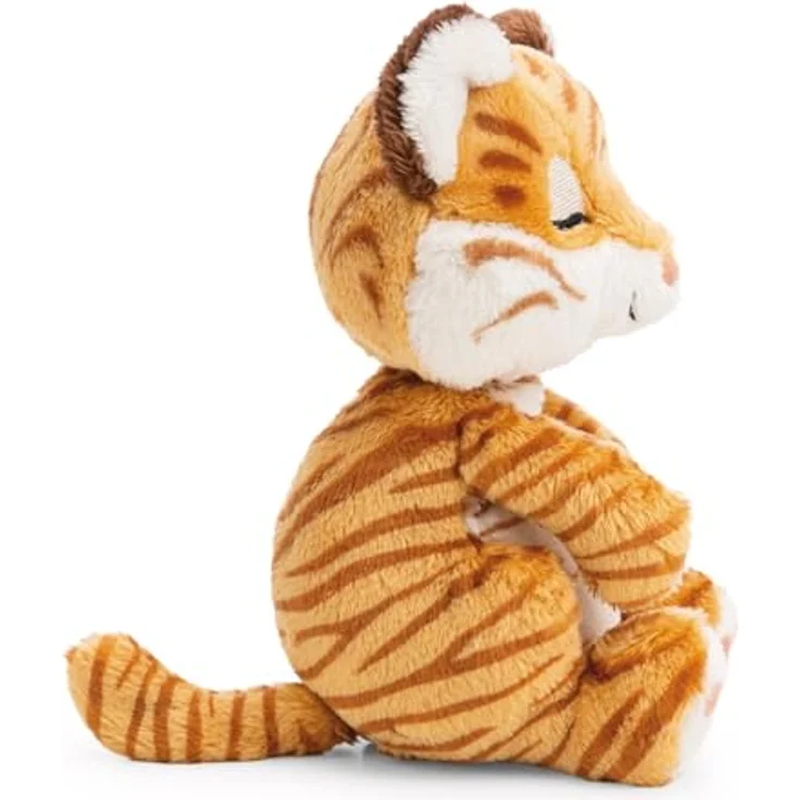 NICI Kuscheltier Tiger 12cm schlafend im Körbchen, braun, aus weichem Plüsch, ideales Plüschtier zum Kuscheln und Spielen, für Kinder & Erwachsene, Geschenkidee - 62872 – Bild 5